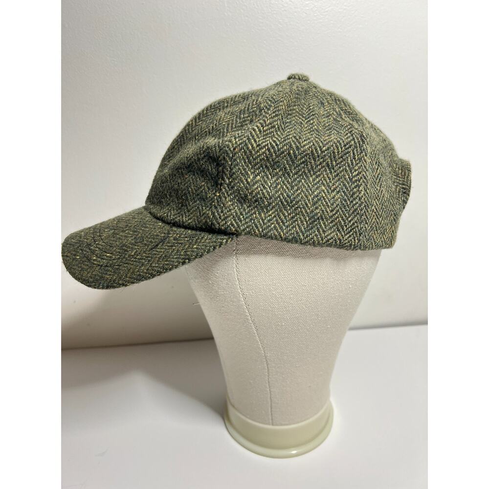 Orvis EUC Brown/Olive Wool Tweed Adjustable Baseball Cap Hat One Size